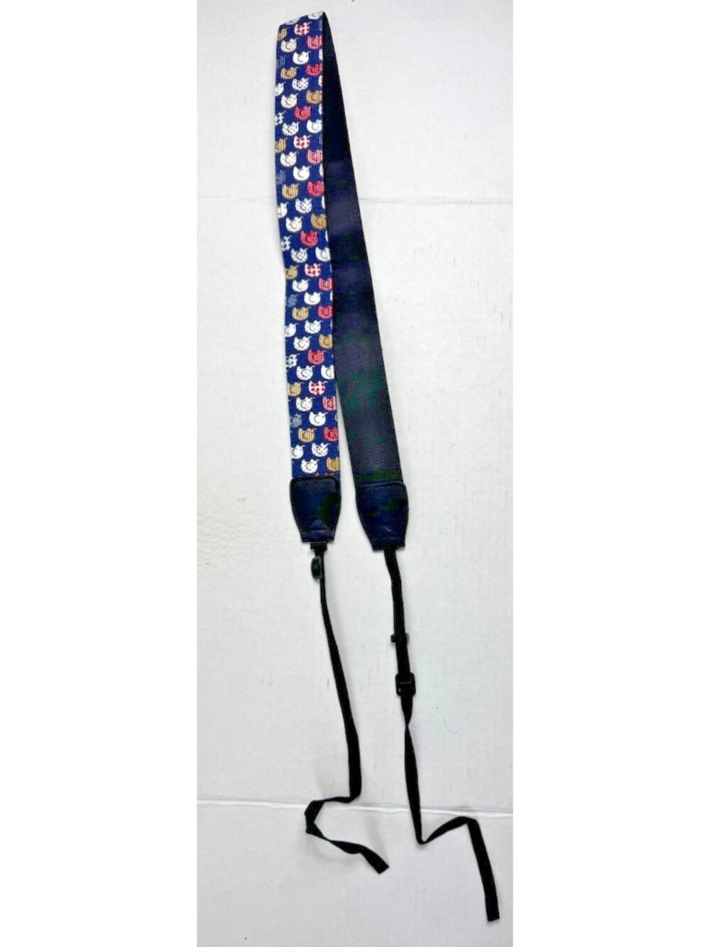 Camera Neck Strap Olympus Or Samsung 34 Inch Navy Multicolor Elephant Print New